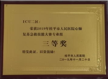 2019年心肺复苏急救技能大赛三等奖